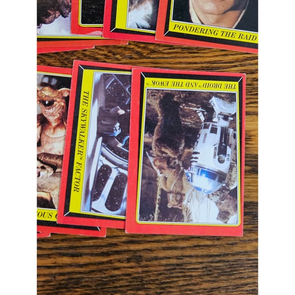 Vintage 1983 Topps Star Wars Return of the Jedi Red Border Trading Cards Lot 24 - Picture 5 of 6